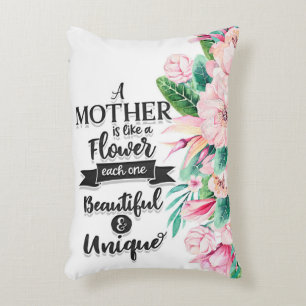 A Mother Is Like A Flower Gift, Mother's Day Gift Decorative Cushion