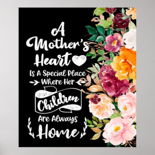 A Mother Is Like A Flower Gift, Mother's Day Gift Poster
