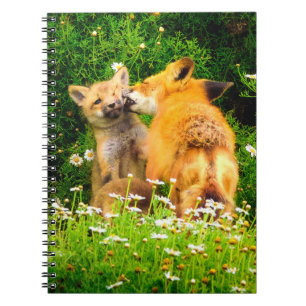A Mother’s Kiss Wildlife Nature Art Print Notebook