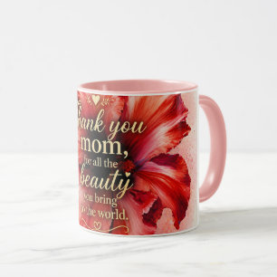 A Mother’s Love   Floral Mother’s Day  Mug