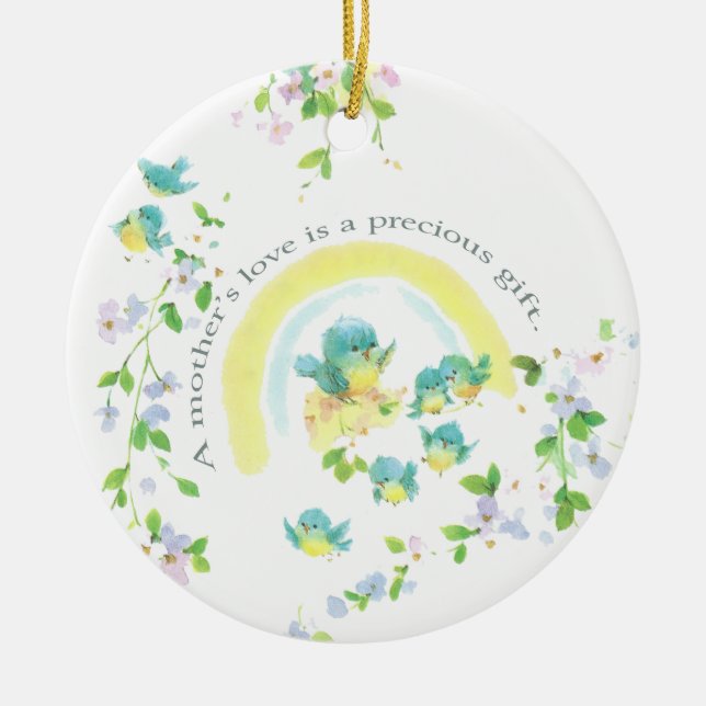 A Mother’s Love Is A Precious Gift Ceramic Tree Decoration (Front)