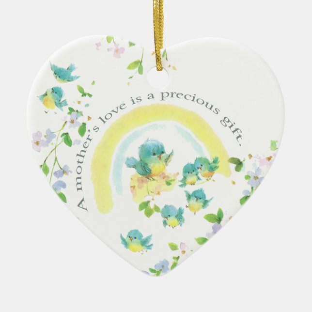 A Mother’s Love Is A Precious Gift Ceramic Tree Decoration (Front)