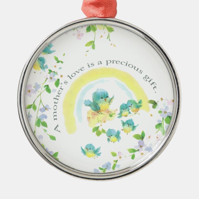A Mother’s Love Is A Precious Gift Metal Tree Decoration (Front)