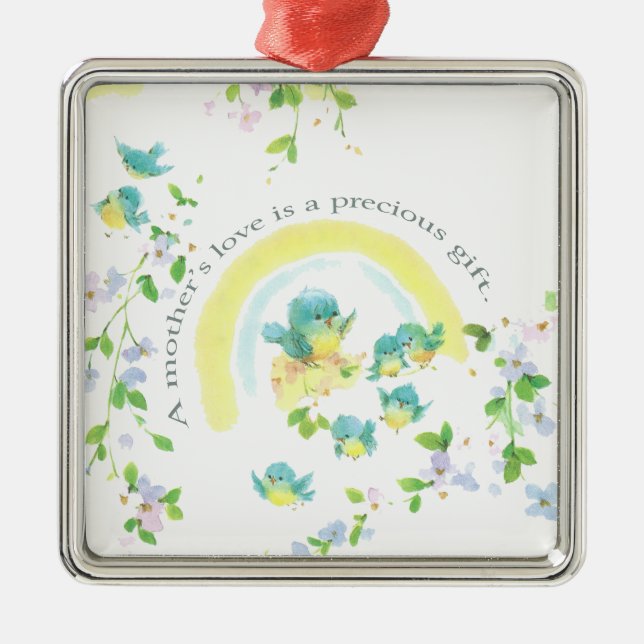 A Mother’s Love Is A Precious Gift Metal Tree Decoration (Front)