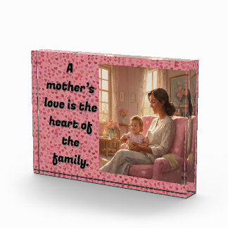A mother’s love is the heart of the family photo block