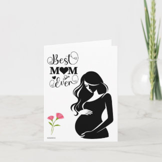 A Mother to be  greeting card