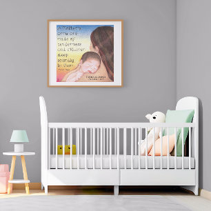 A Mother's Arms Personalised Birth Poster
