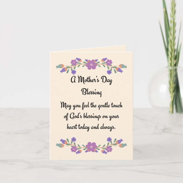 A Mother's Day Blessing Card (Front)