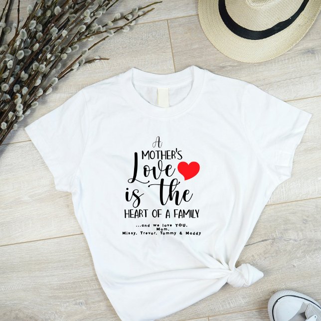 A Mother's Day Love Heart Of Family T-Shirt (Creator Uploaded)