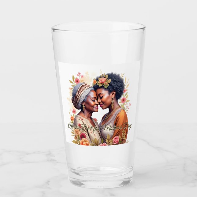 A Mother's Embrace – A Timeless Bond in Bloom Glass (Front)