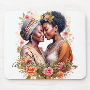 A Mother's Embrace – A Timeless Bond in Bloom Mouse Mat