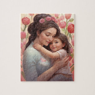 A Mother's Embrace - Mother & Daughter Jigsaw Puzzle