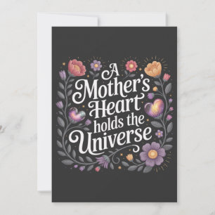 A Mother's Heart Holds The Universe Invitation