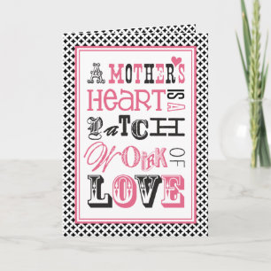 A Mother's Heart Subway Art Mother's Day Card