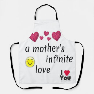 A mother's infinite love  apron