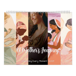 A Mother's Journey: Baby Milestone Tracker Calendar