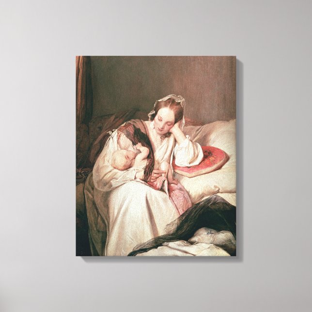 A Mother's Love, 1839 Canvas Print (Front)