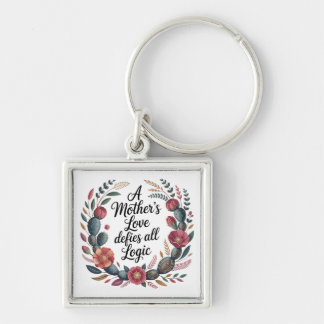 A Mother's Love Defies All Logic Key Ring