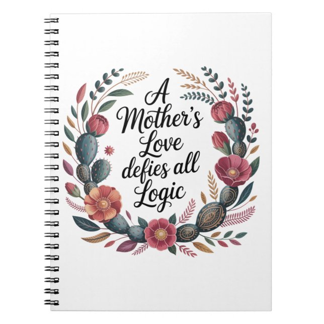 A Mother's Love Defies All Logic Notebook (Front)