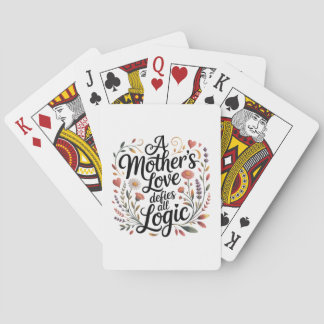A Mother's Love Defies All Logic Playing Cards