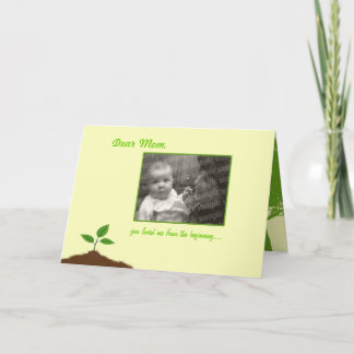 A mother's love grows thru the years card