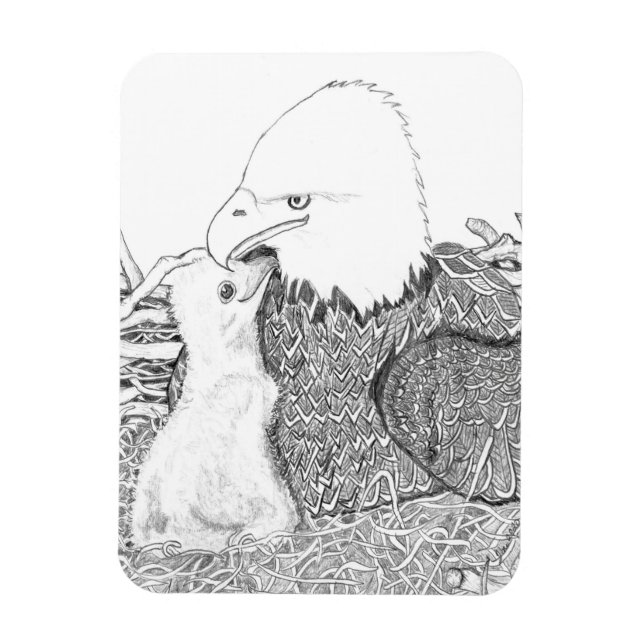 A MOTHER'S LOVE HARRIET + BABY E16 CUDDLE MAGNET (Vertical)