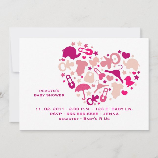 A Mother's Love Invitation (Front)