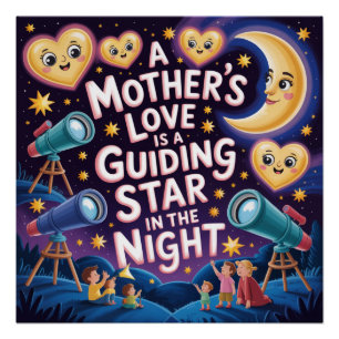 A Mother's Love Is A Guiding Star In The Night Poster