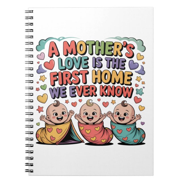 A Mother's Love Is The First Home We Ever Know Notebook (Front)