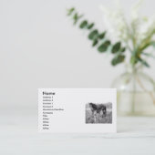 A Mother's Love Mare and Foal Business Card (Standing Front)