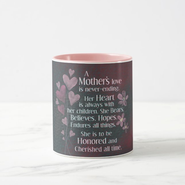 A mother's love mug (Center)