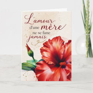 A mother's love never fades card