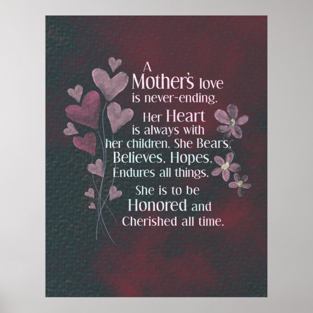 A Mother's Love Poster (Front)