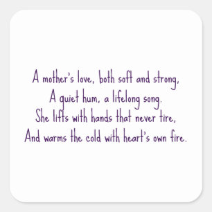 A Mother's Love Square Sticker