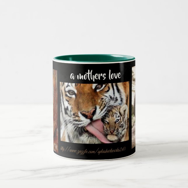 "A Mothers Love" Two-Tone Coffee Mug (Center)