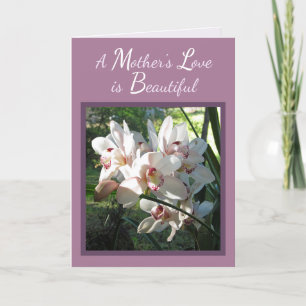 A Mother's Love with Orchids Mother's Day Card