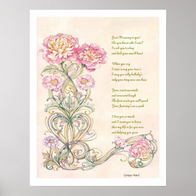 A Mother's Poem Poster (Front)
