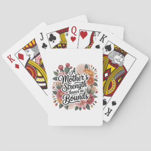 A Mother's Strength Knows No Bounds Playing Cards