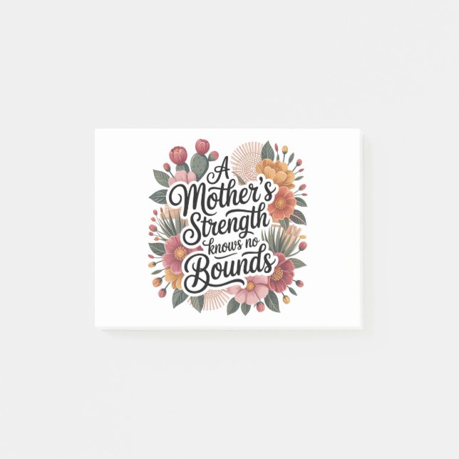 A Mother's Strength Knows No Bounds Post-it Notes (Front)