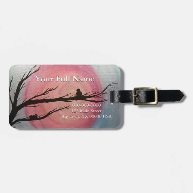 A Mother's Watch Customisable Luggage Tag (Front Horizontal)
