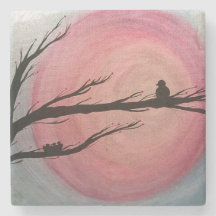 A Mother's Watch Stone Coaster