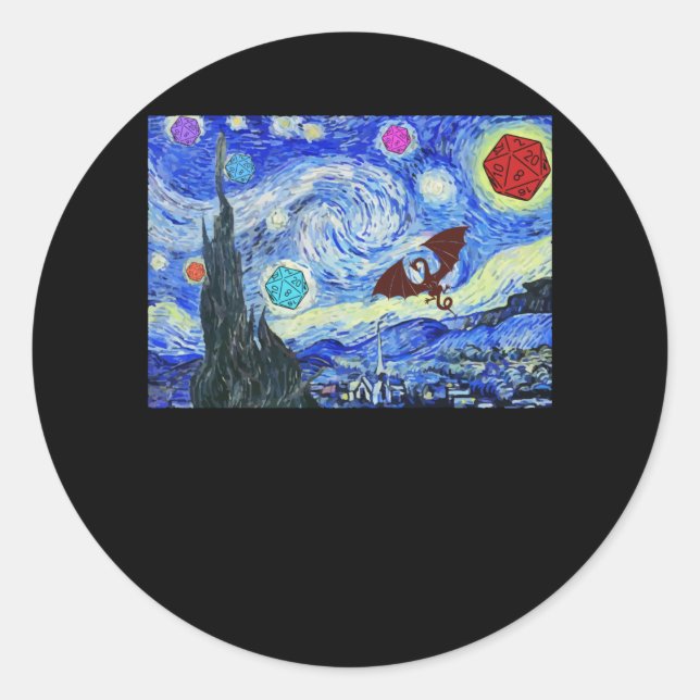 A Motif That Is Worthy Of The DM Classic Round Sticker (Front)