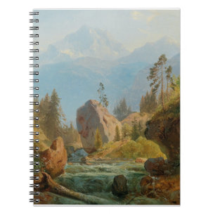 A Mountain Landscape with Creek – Albert Zimmerman Notebook