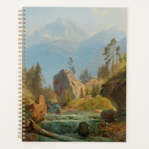 A Mountain Landscape with Creek – Albert Zimmerman Planner
