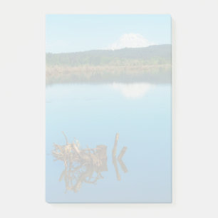 A Mountain Peers Over a Hedge Post-it Notes