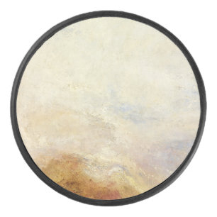 A Mountain Scene, Val d’Aosta – Joseph Mallord... Hockey Puck