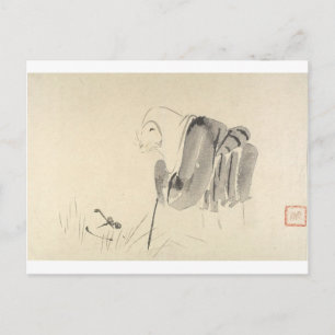 A Mouse as a Monk by Shibata Zeshin Postcard