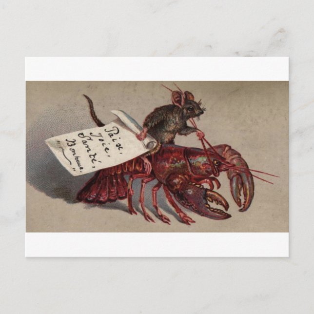 A Mouse & His Lobster Postcard (Front)