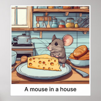 A Mouse In A House - Print