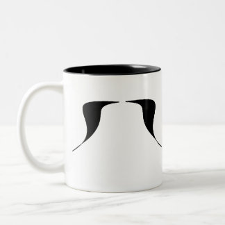 A Moustache a Day Two-Tone Coffee Mug